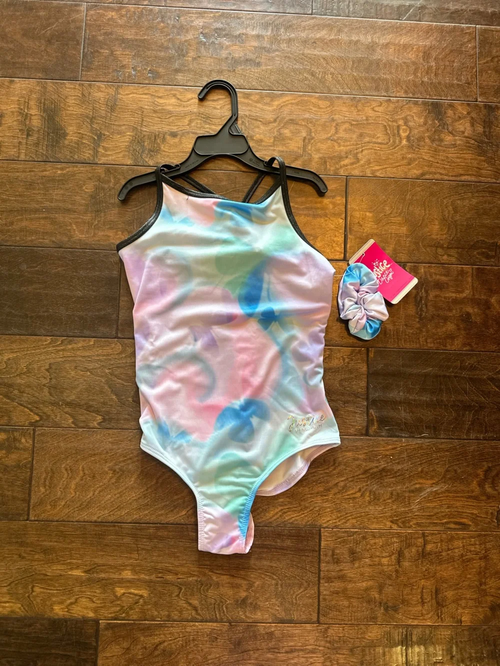 Justice Kids Pastel Tie-Dye One-Piece Swimsuit in Pink, Blue & Mint